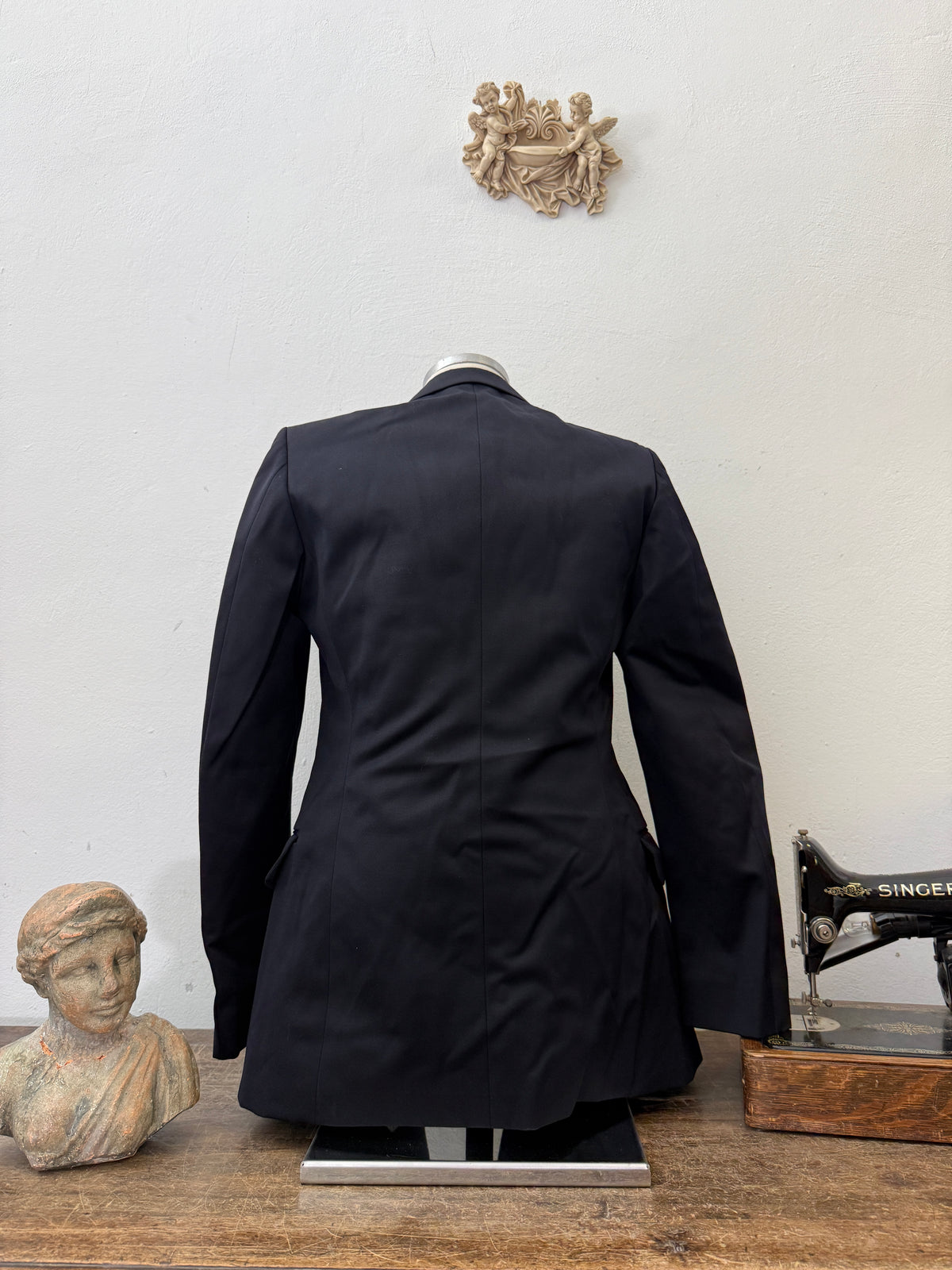 Vintage Italian Navy Double Breasted Jacket “S”