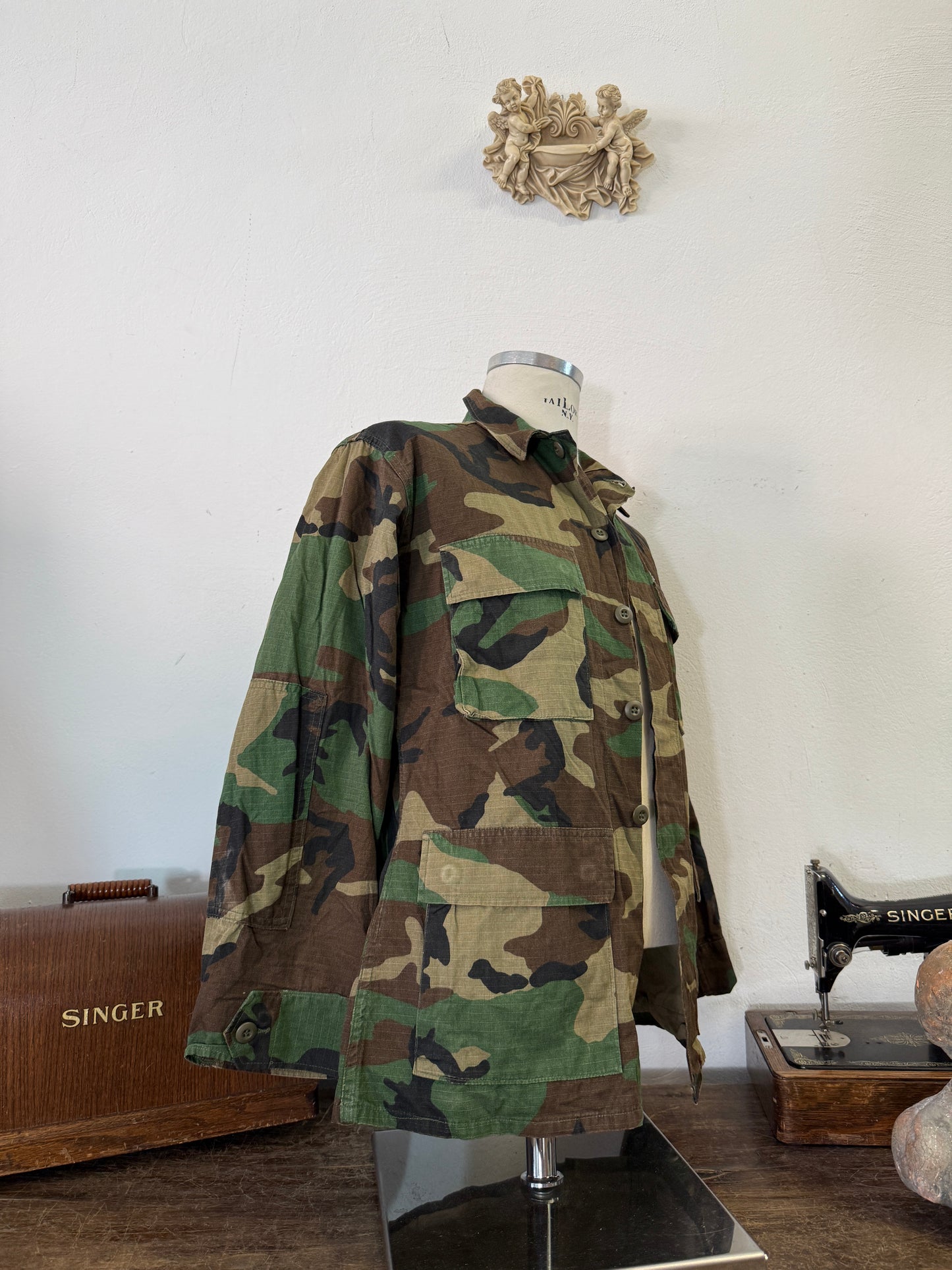 Vintage Ripstop Woodland Us Army Jacket “M”