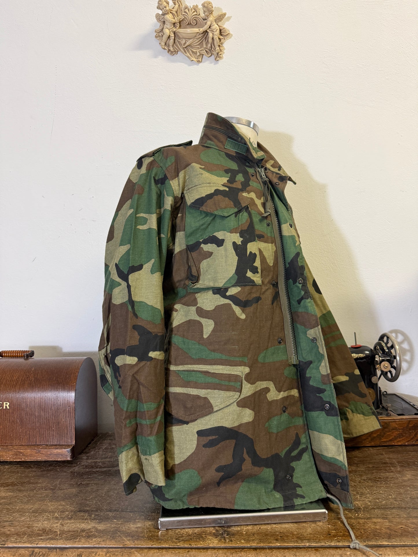 Vintage Woodland Field Jacket M65 Us Army “M/L”