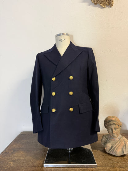 Vintage 90’s Italian Navy Double Breasted Jacket “M”