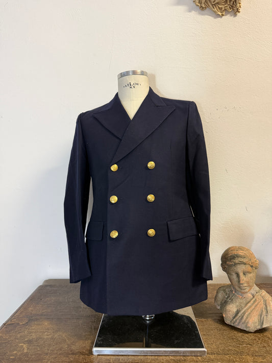 Vintage 90’s Italian Navy Double Breasted Jacket “M”