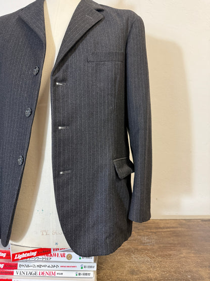 Vintage Grey Pinstripe Jacket “S/M”