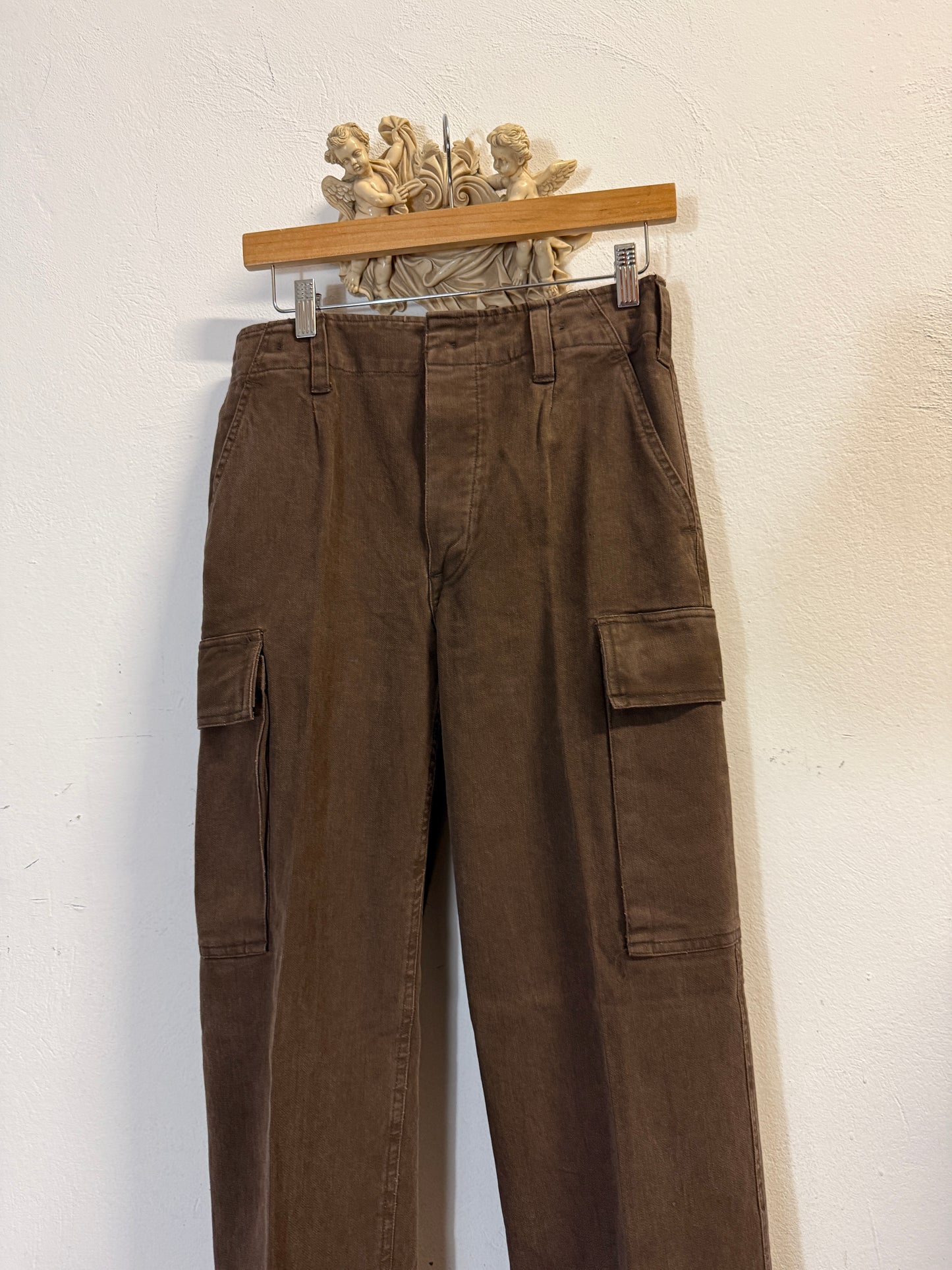 Vintage 80’s German Army Moleskin Cargo Pants “W29”