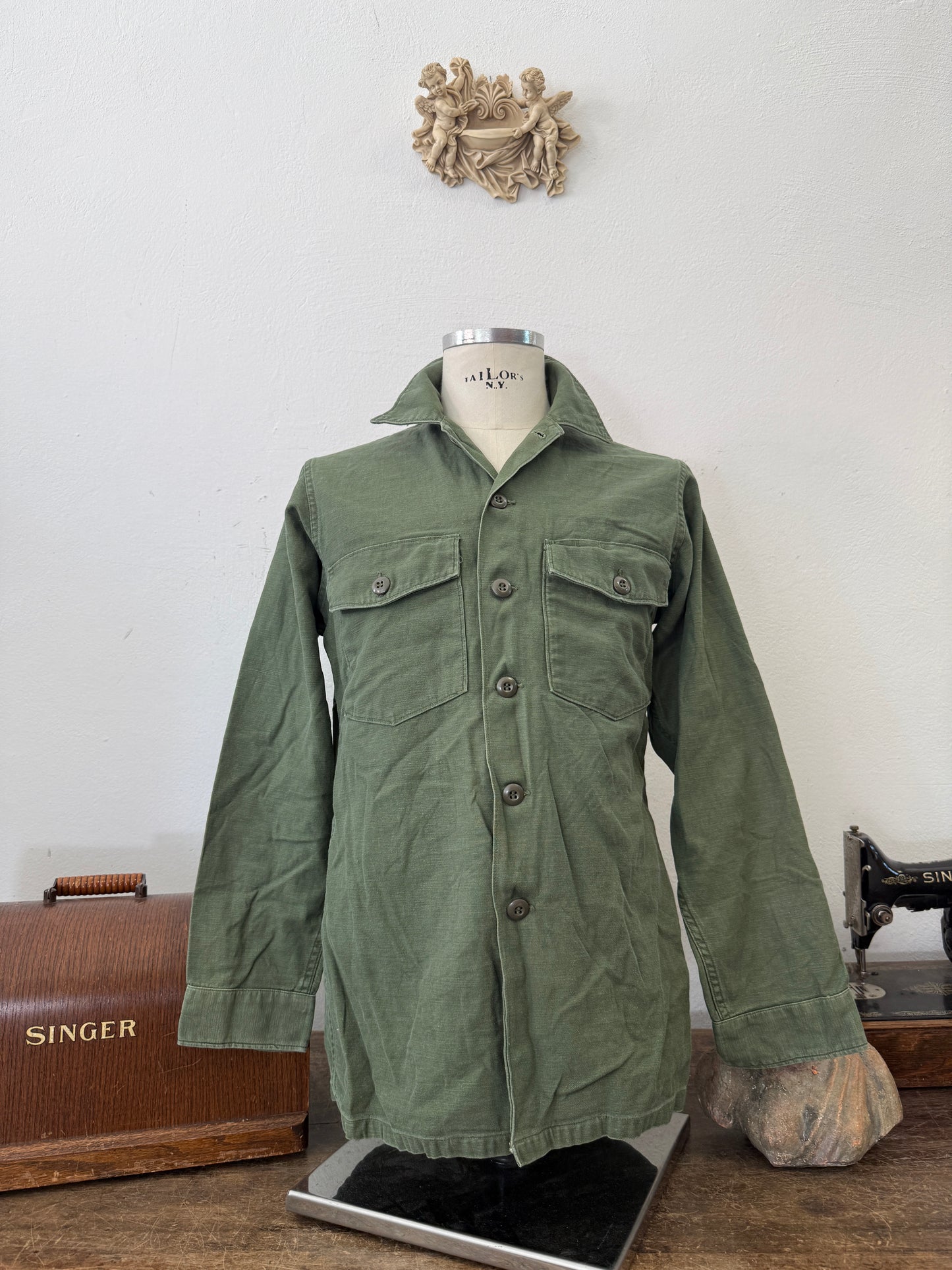 Vintage Og 107 Us Army Shirt “M”