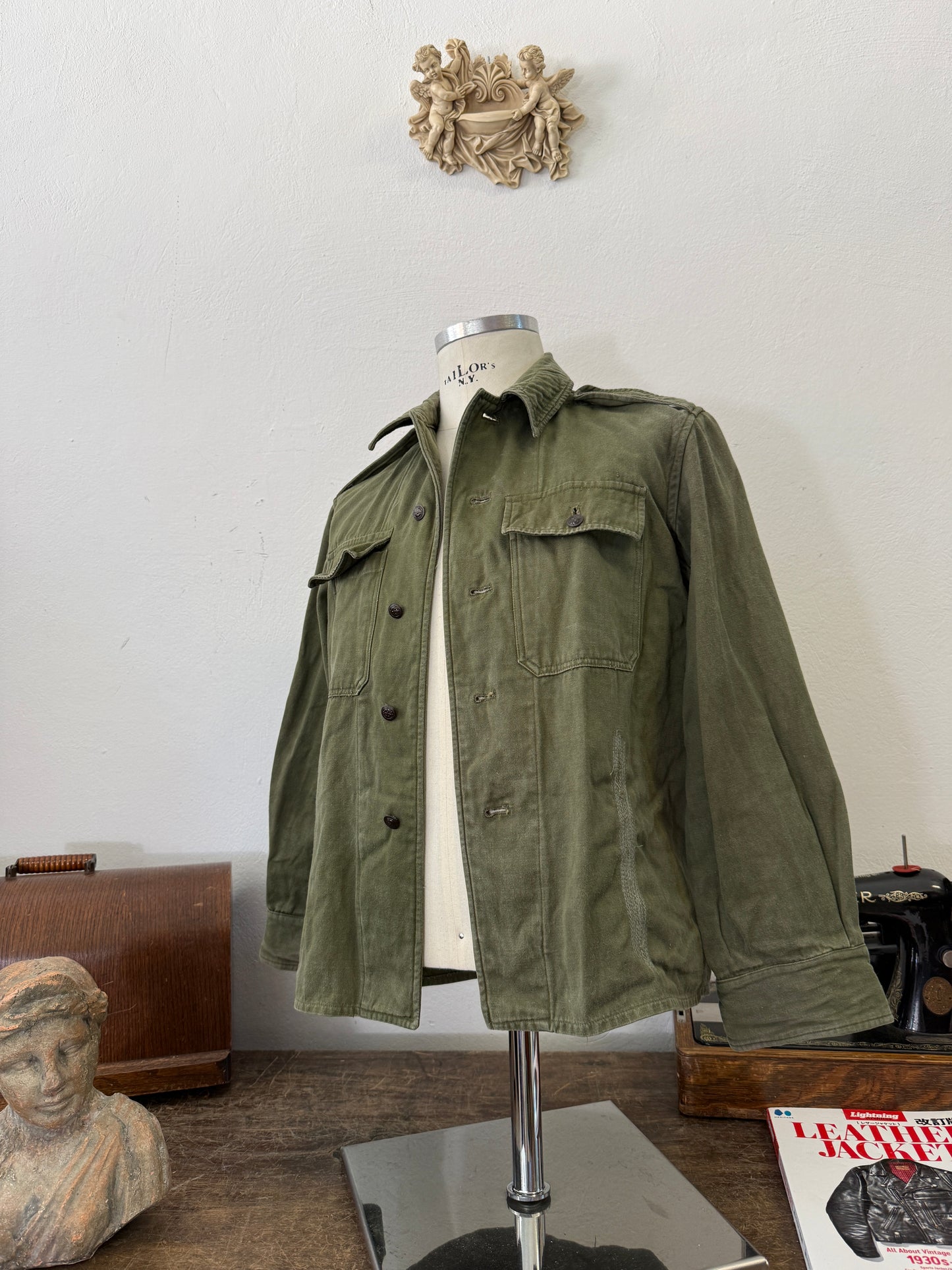 Vintage 80’s Faded Hungarian Army Shirt “XS”