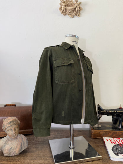 Vintage 80’s Faded Hungarian Army Shirt “S”