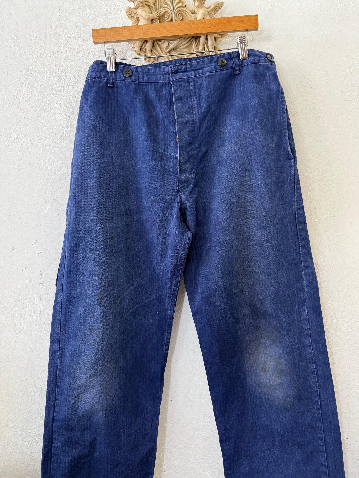 Vintage German Army Work Pants HBT “W36”