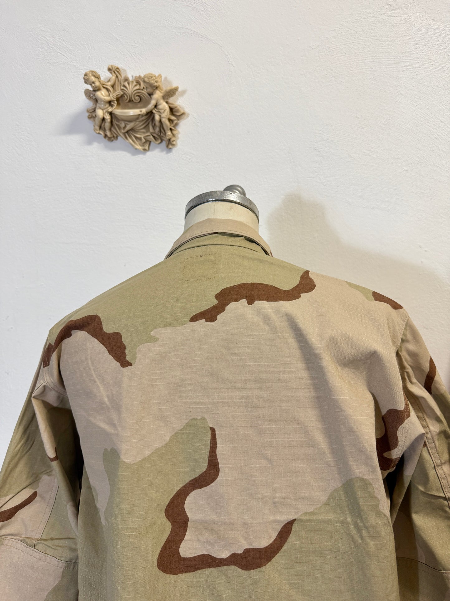 Deadstock BDU Camo Jacket Rip Stop US Army –  Faded “L/XL”