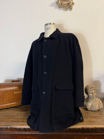 Vintage Raglan Wool Burberry Coat “L”