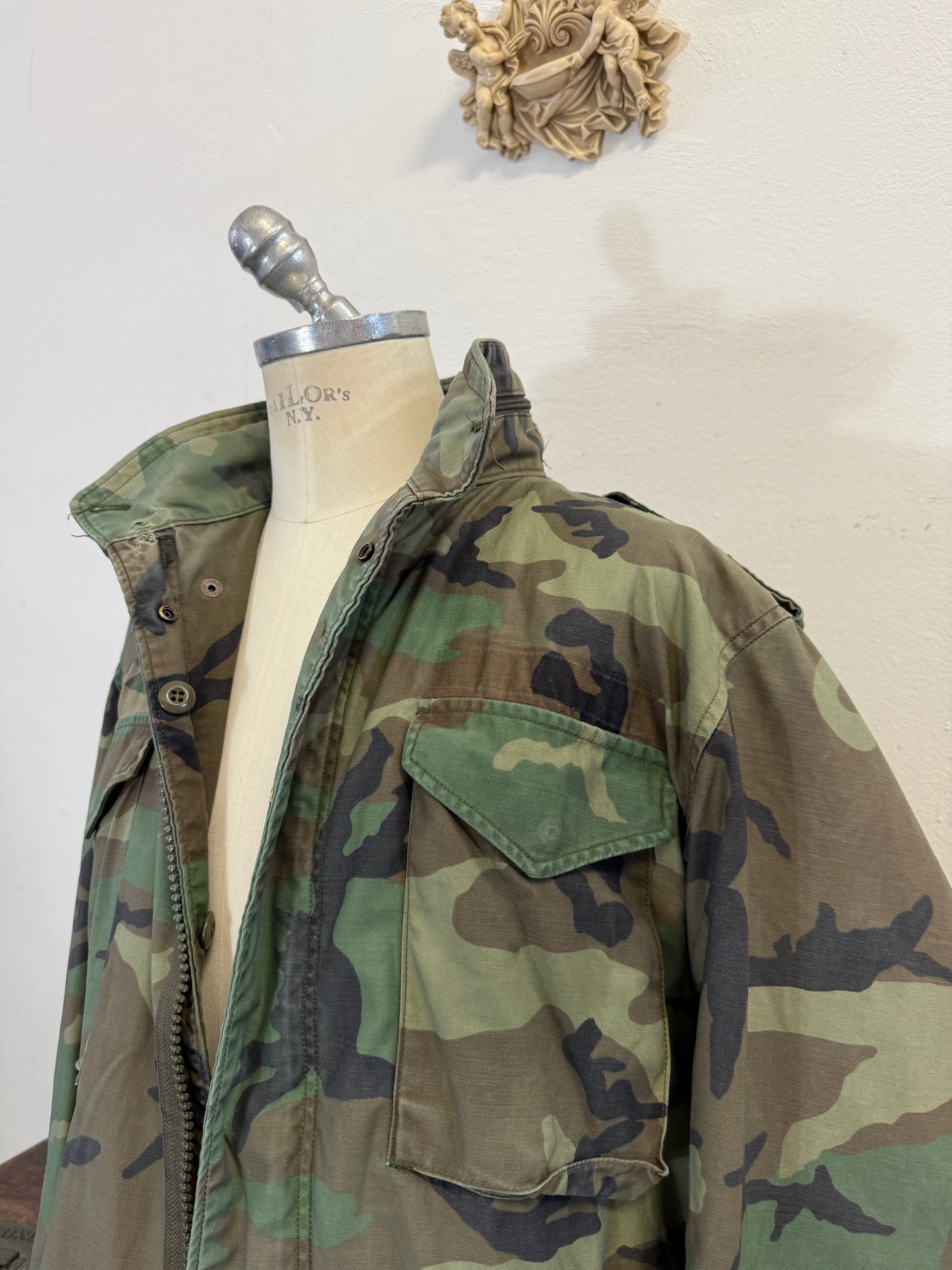 Vintage Woodland Field Jacket M65 Us Army “XL”