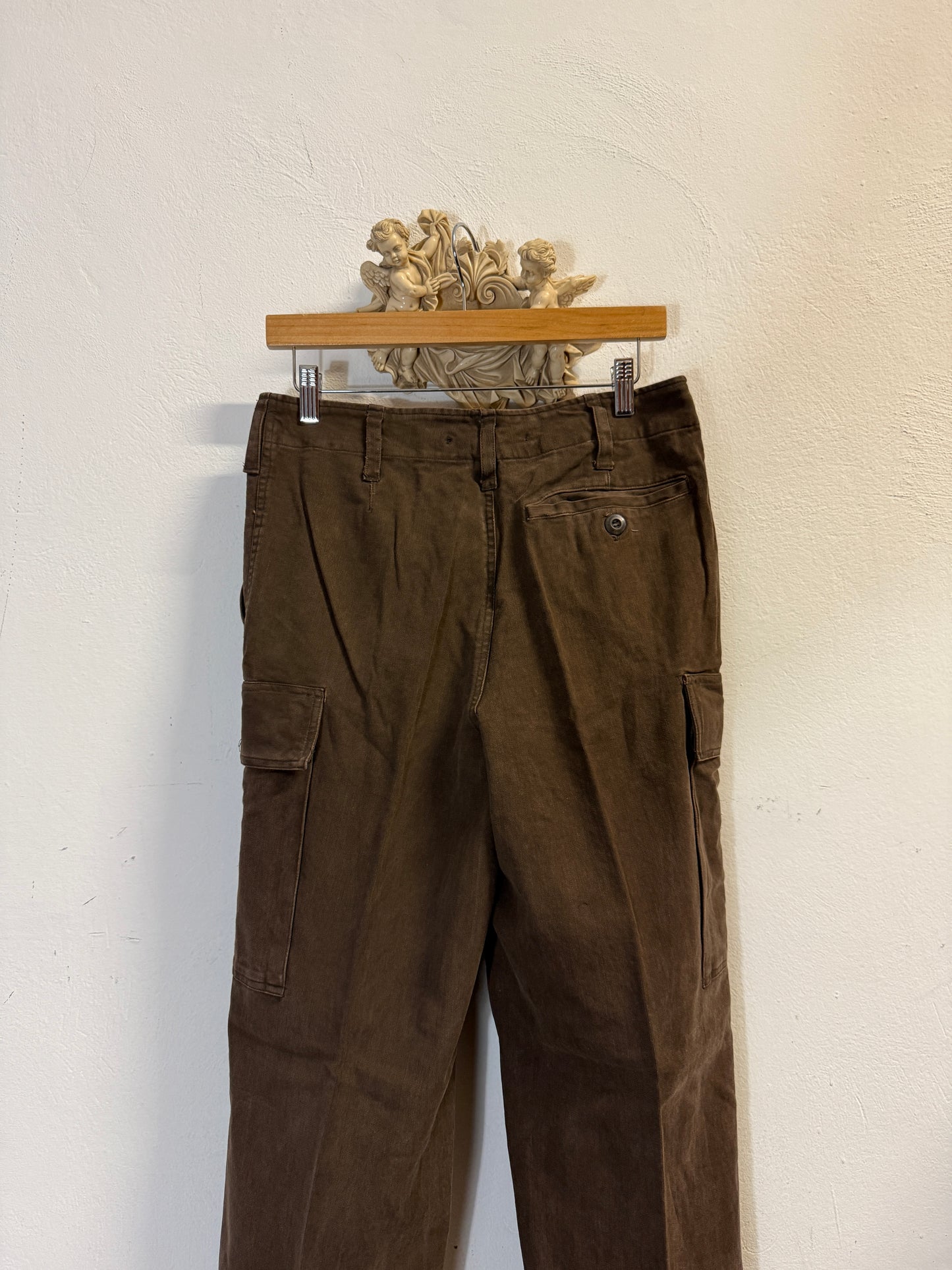 Vintage 80’s German Army Moleskin Cargo Pants “W30”