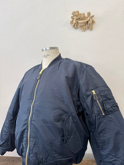 Blue Navy Bomber Jacket MA1
