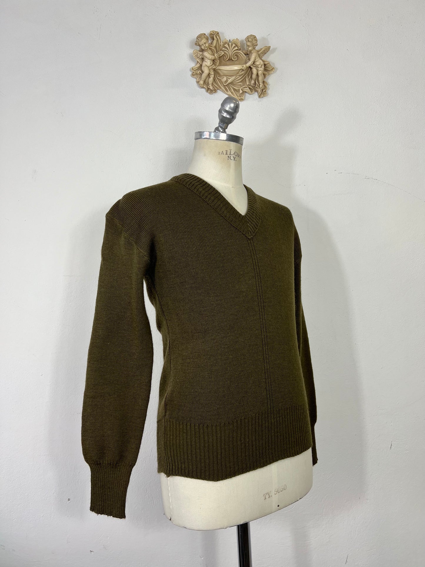 Vintage 50's French Army Wool Sweater