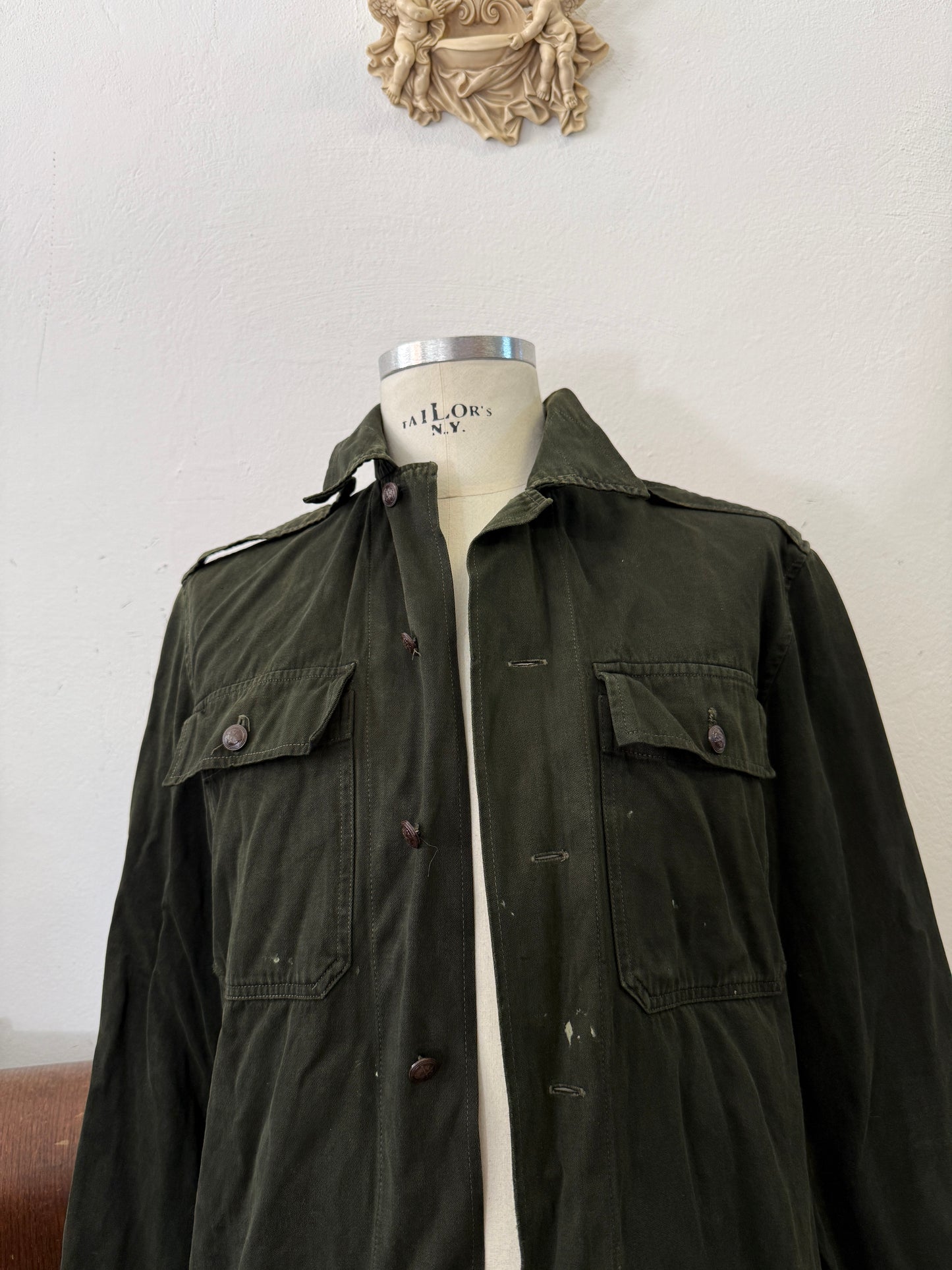 Vintage 80’s Faded Hungarian Army Shirt “M/L”