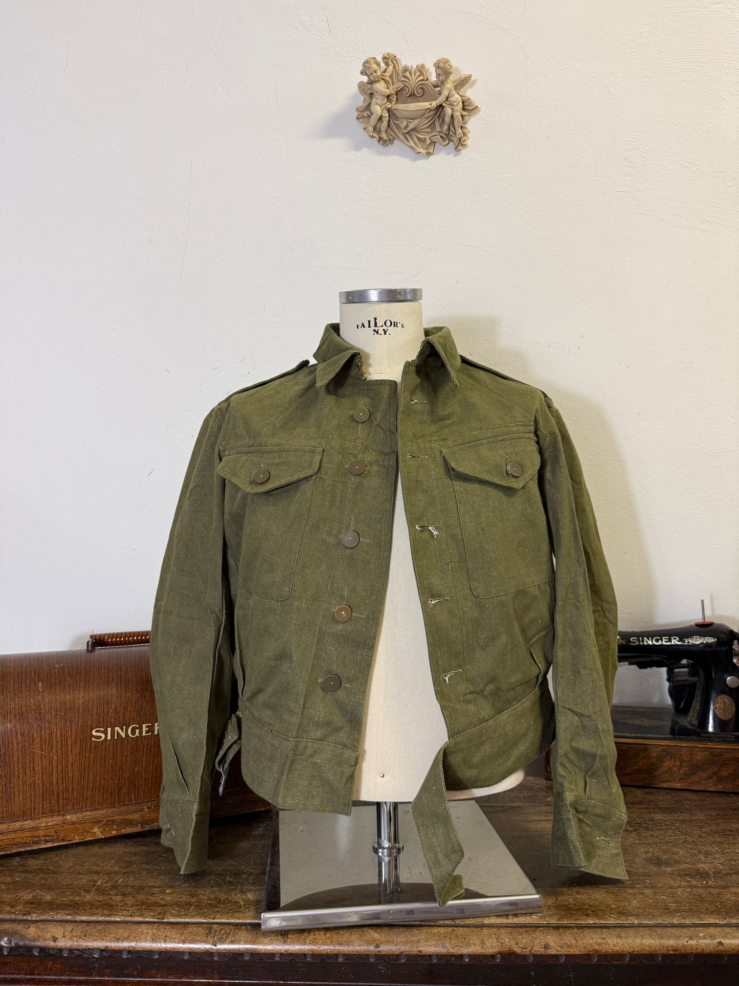Vintage 50’s Selvedge British Army Jacket “S”