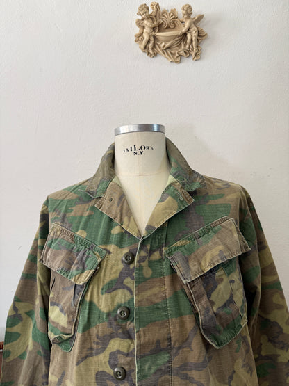 Vintage 60’s Ripstop Jungle Jacket Us Army “M/L”