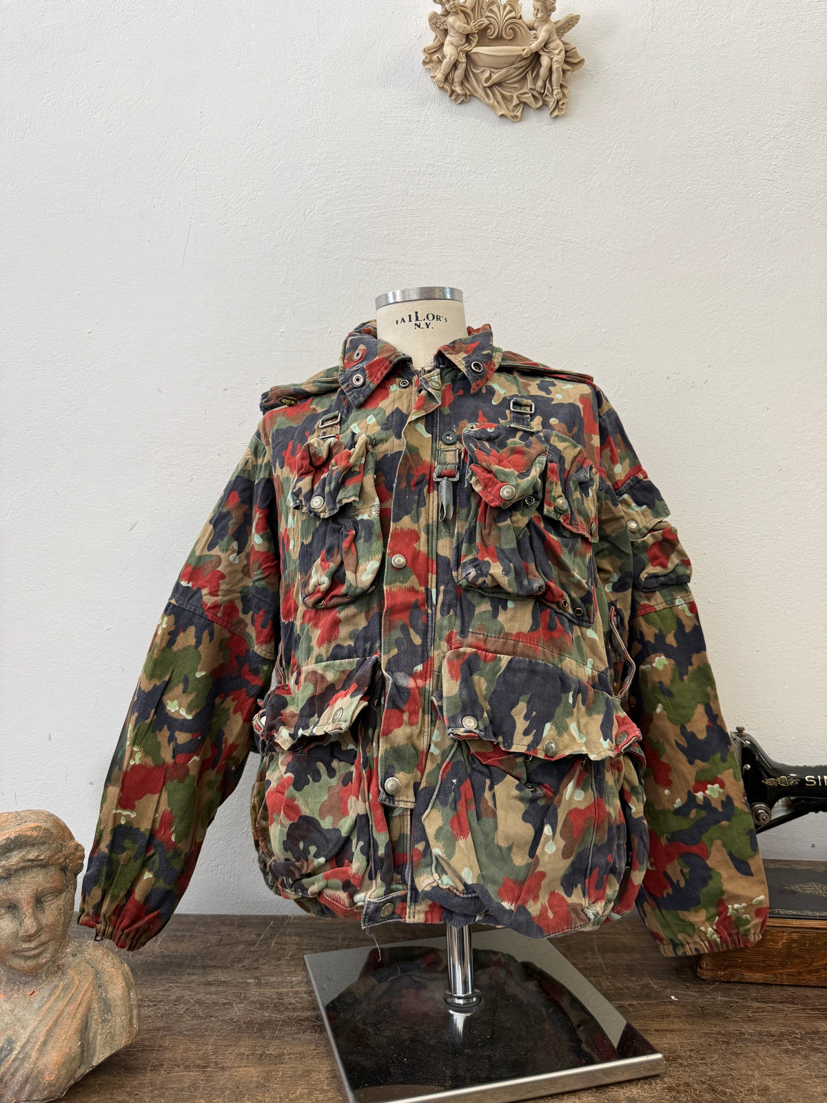 Vintage Swiss Army Camo Jacket M70 “L”