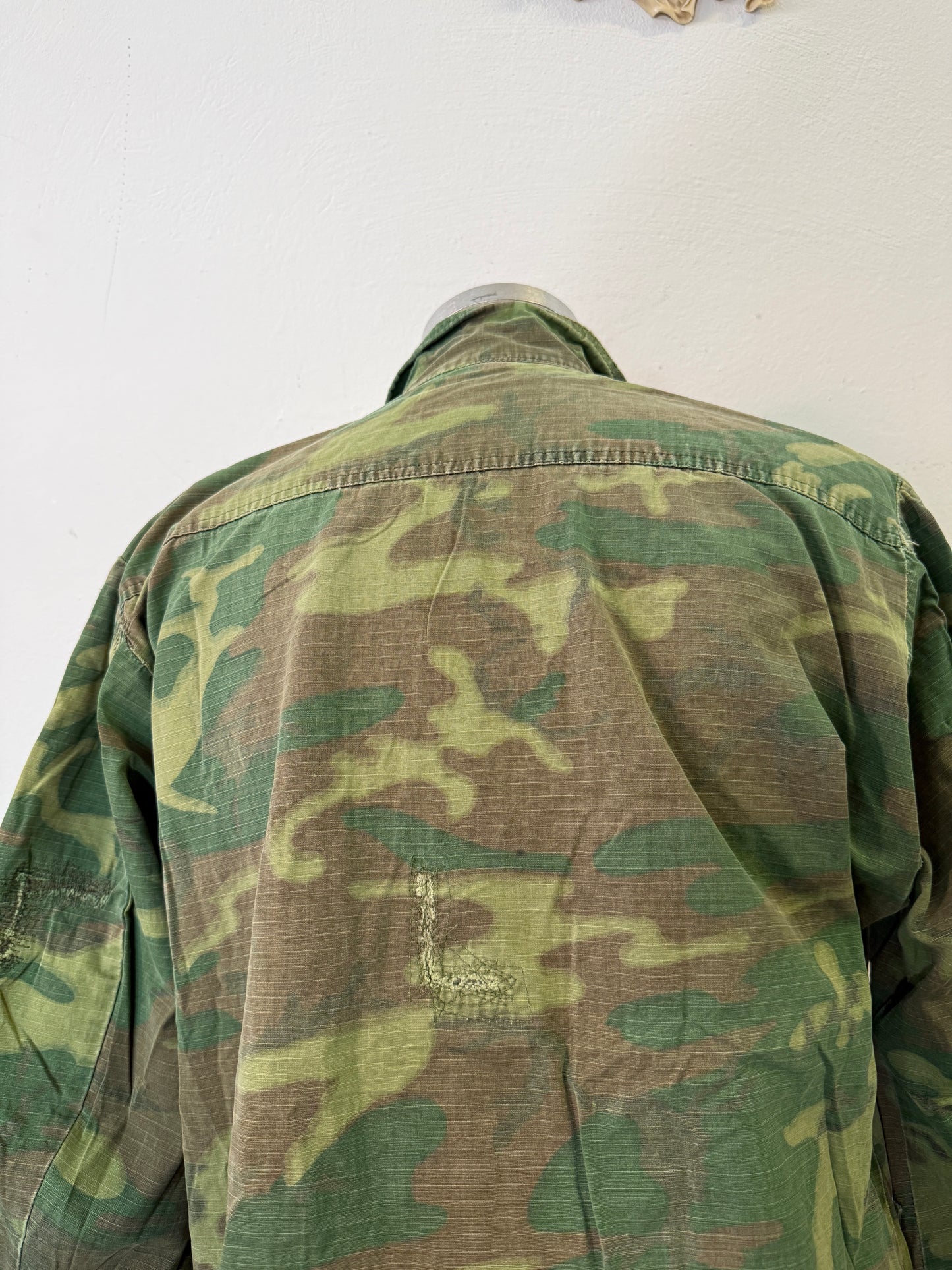 Vintage 1970-80s ERDL Camouflage Pattern Hot Weather Jacket Ripstop “S/M”