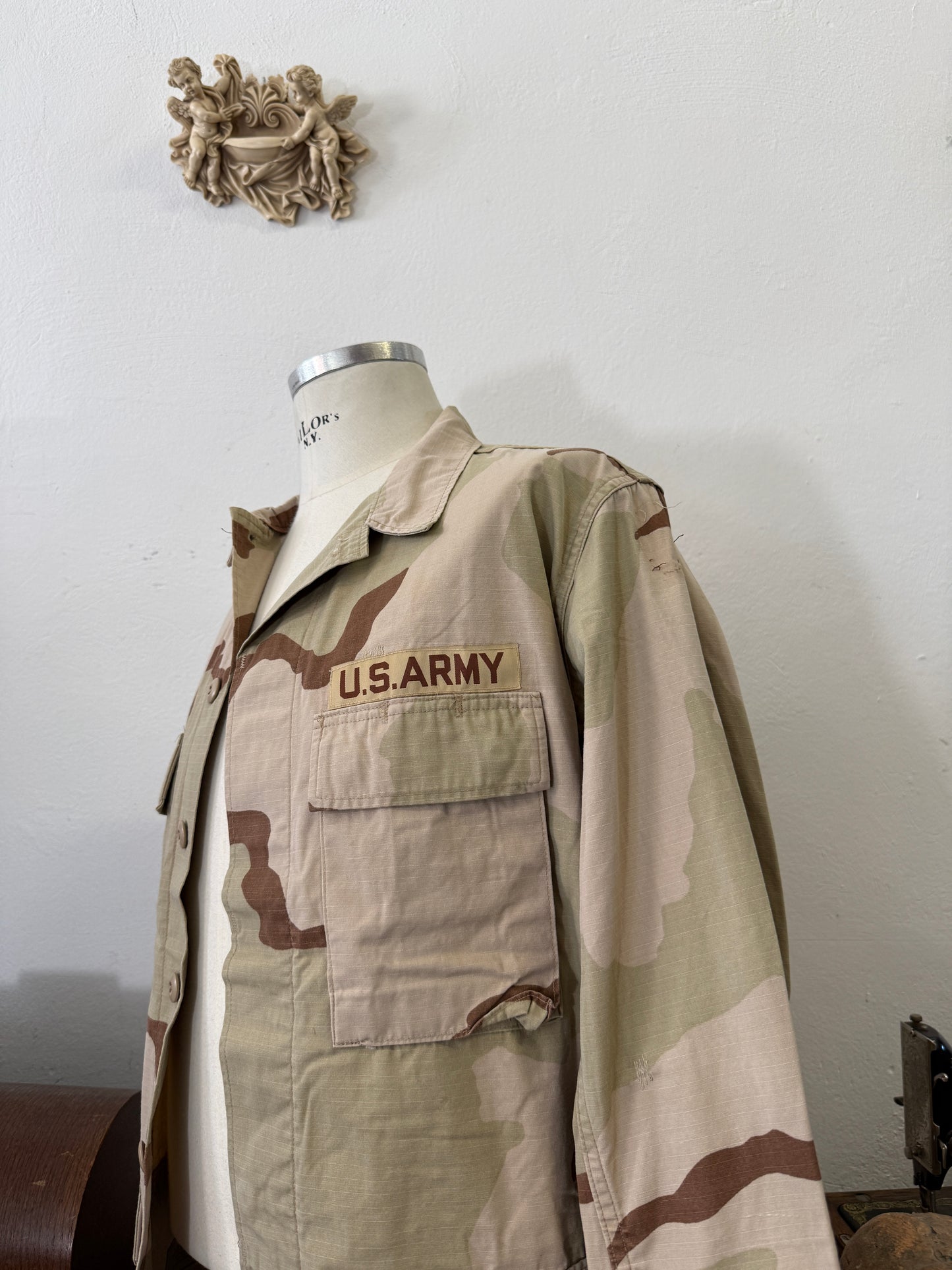 Vintage BDU Camo Jacket Ripstop US Army – L/XL