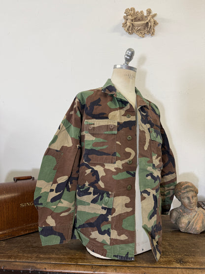 Vintage Woodland BDU Jacket Us Army “M”