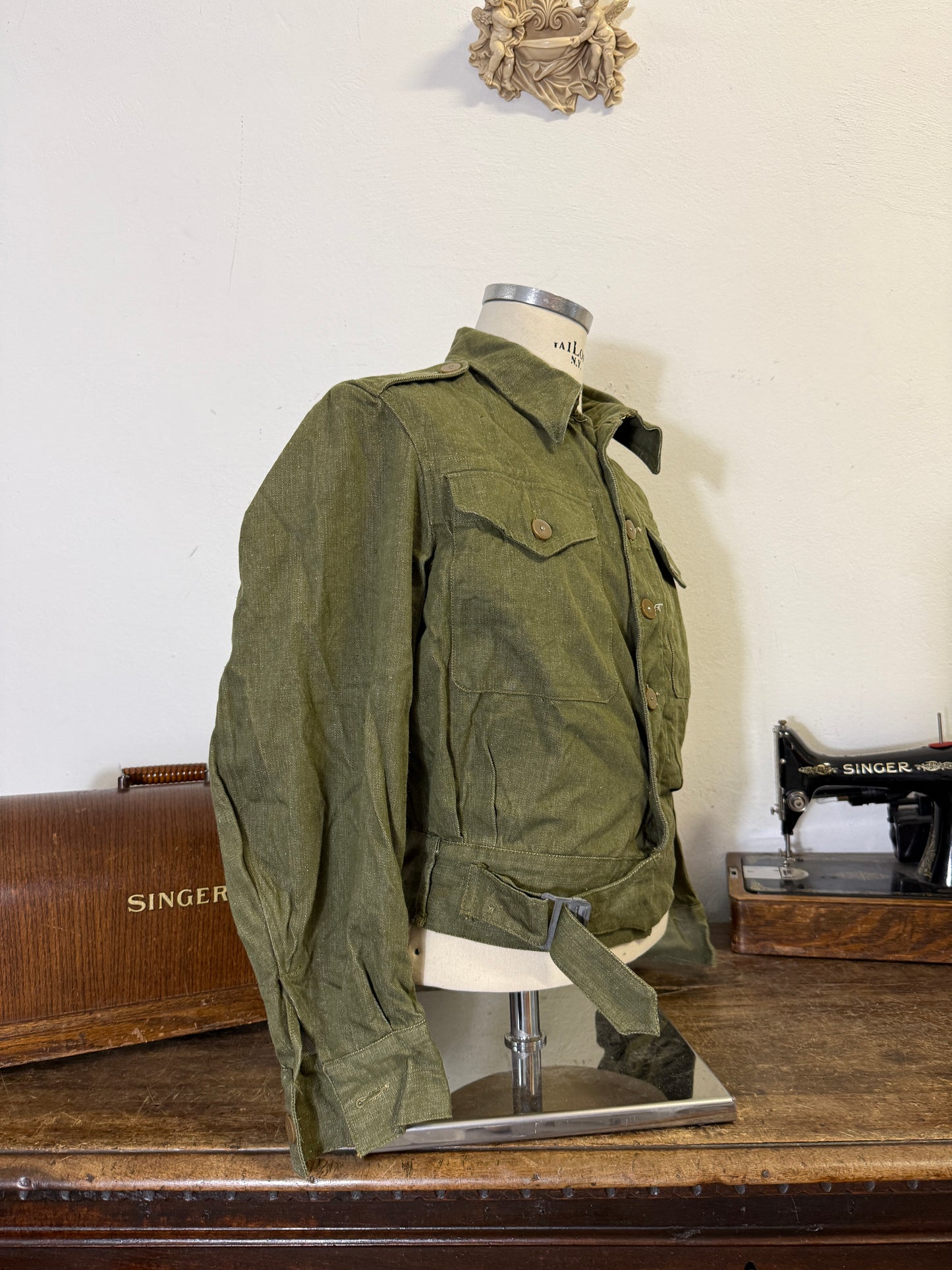 Vintage Selvedge 50’s British Army Jacket “S”