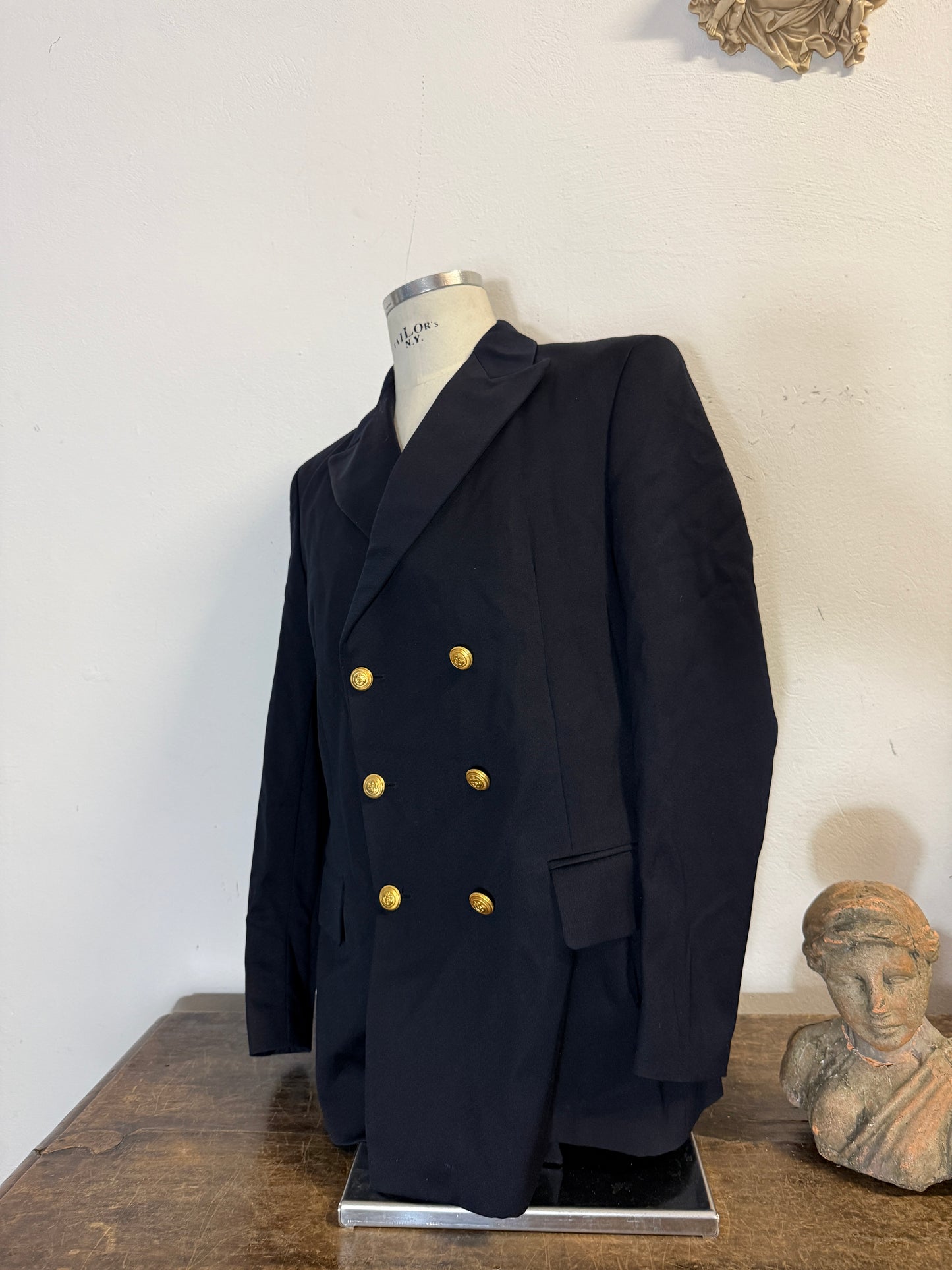 Vintage 00’s Italian Navy Double Breasted Jacket “L/XL”