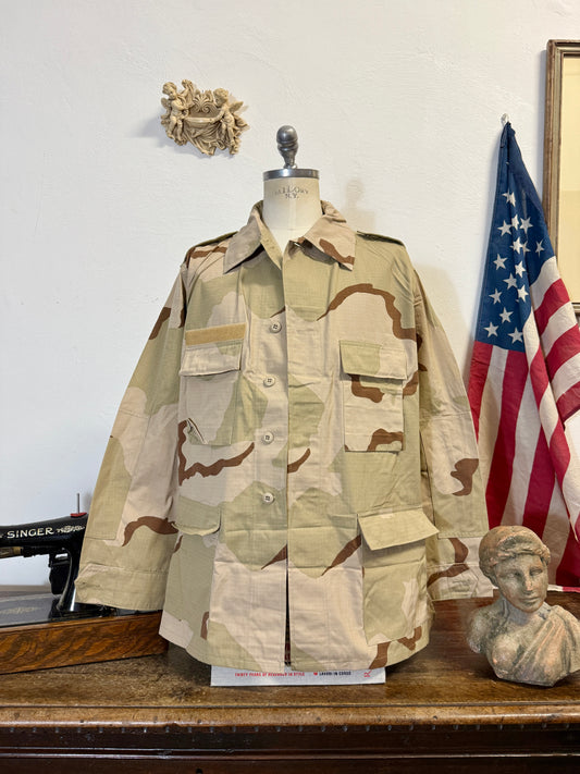 Deadstock BDU Camo Jacket Rip Stop US Army –  “XXL”