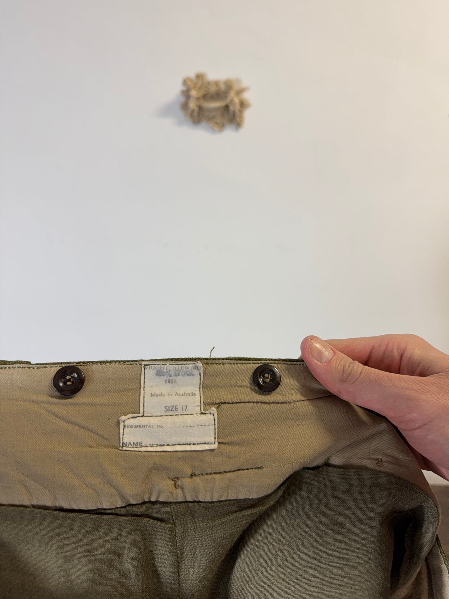 Vintage 50’s Australian Army Pants “W36”