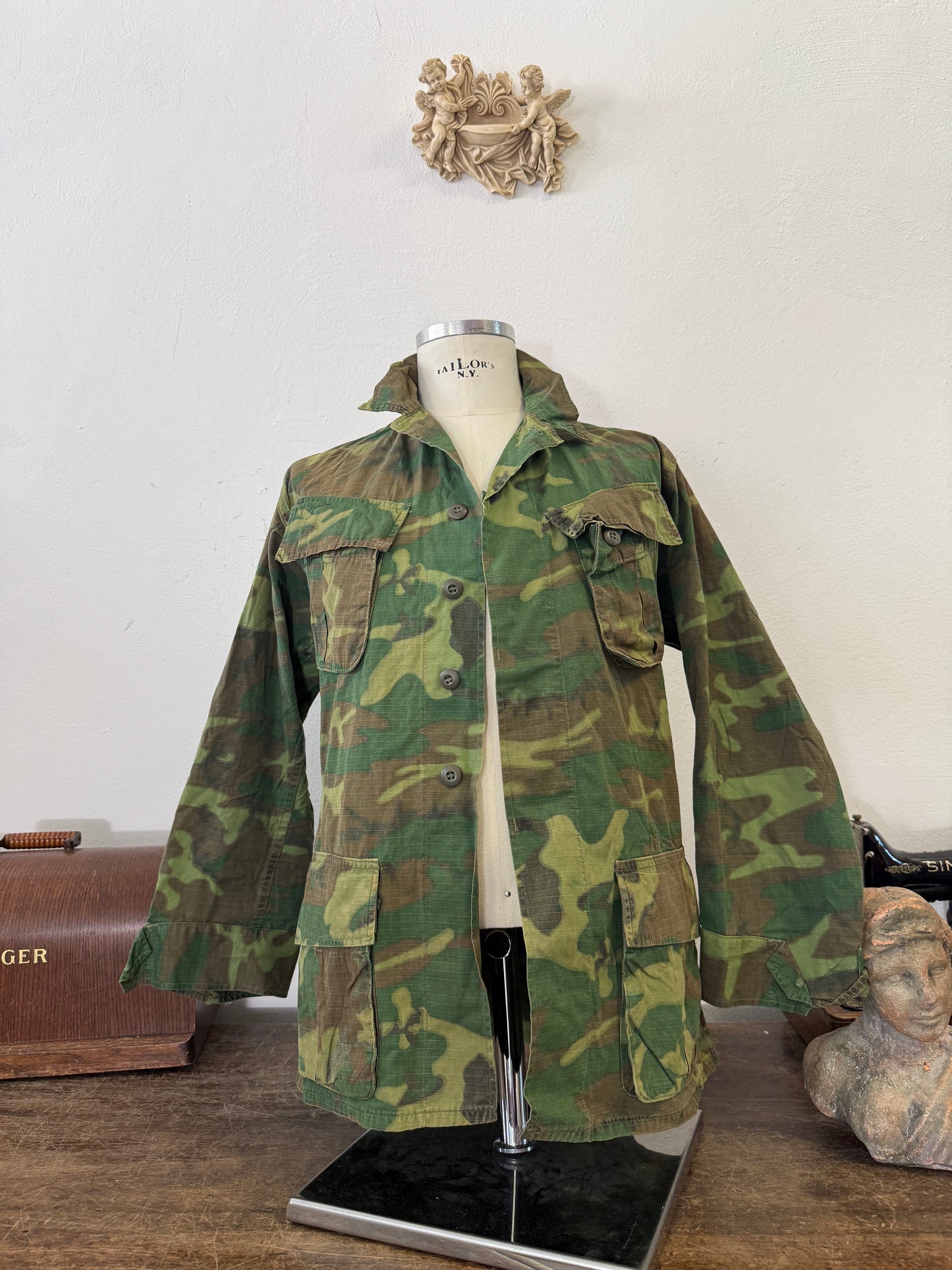 Vintage 60’s Ripstop Jungle Jacket ERDL Us Army “M”