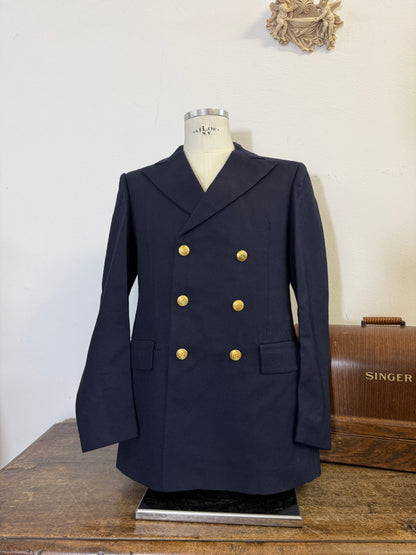 Vintage 00’s Italian Navy Double Breasted Jacket “L”