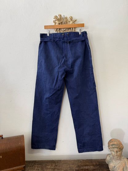 Vintage German Army Work Pants HBT “W36”
