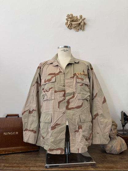Vintage BDU Camo Jacket Ripstop US Army – L