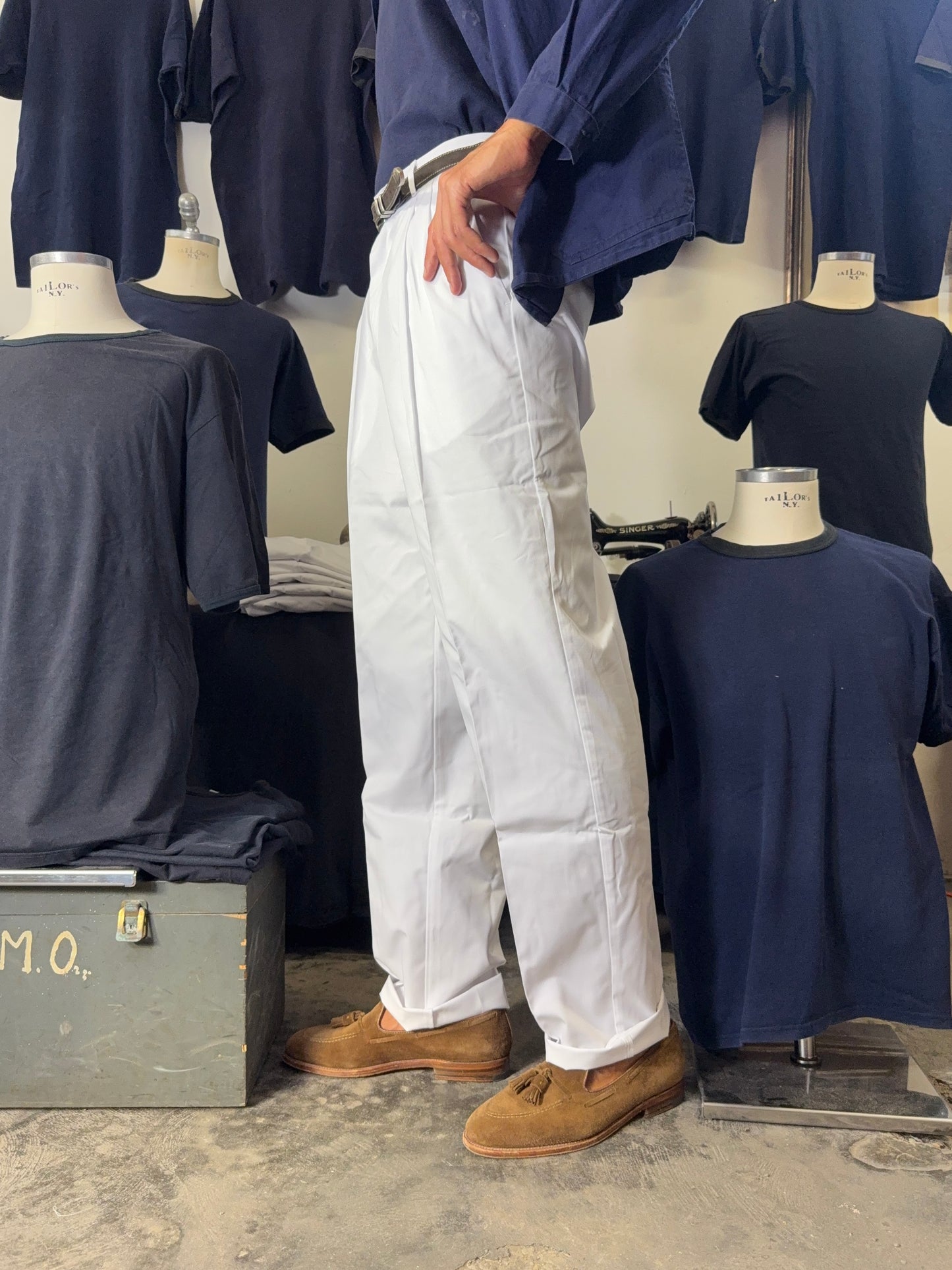 Deadstock White Chino Pants