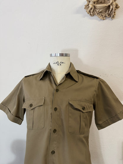 Vintage 80’s Italian Army Shirt “S/M”
