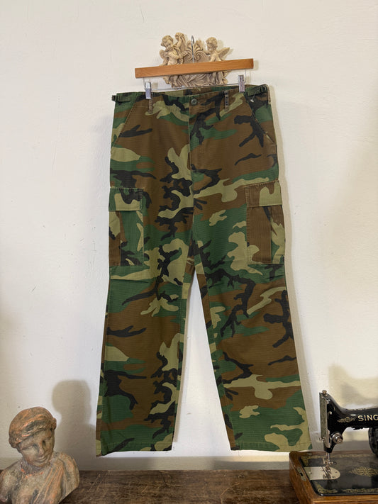 Ripstop Woodland Camo Cargo Pants “W35”