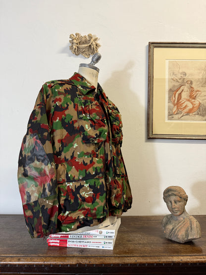 Vintage Swiss Army Camo Jacket M70 “L”