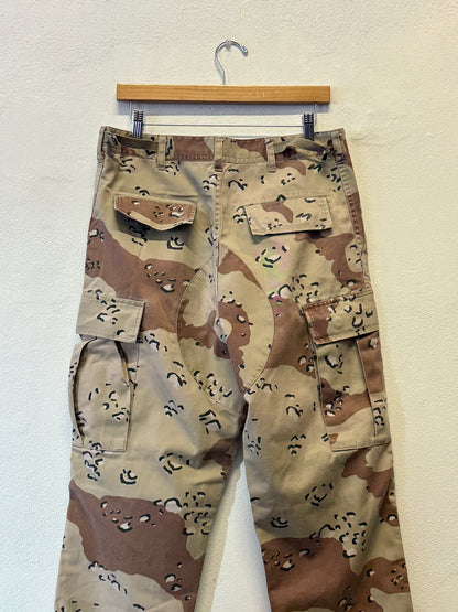 Vintage Desert Chocolate Cargo Pants Us Army “W33”