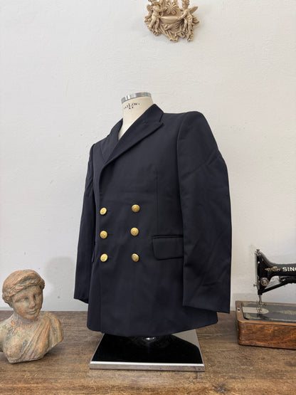 Vintage Italian Navy Double Breasted Jacket “M/L”