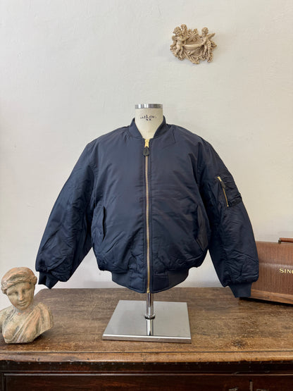 Blue Navy Bomber Jacket MA1