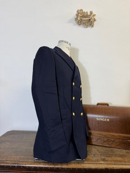 Vintage 00’s Italian Navy Double Breasted Jacket “L”