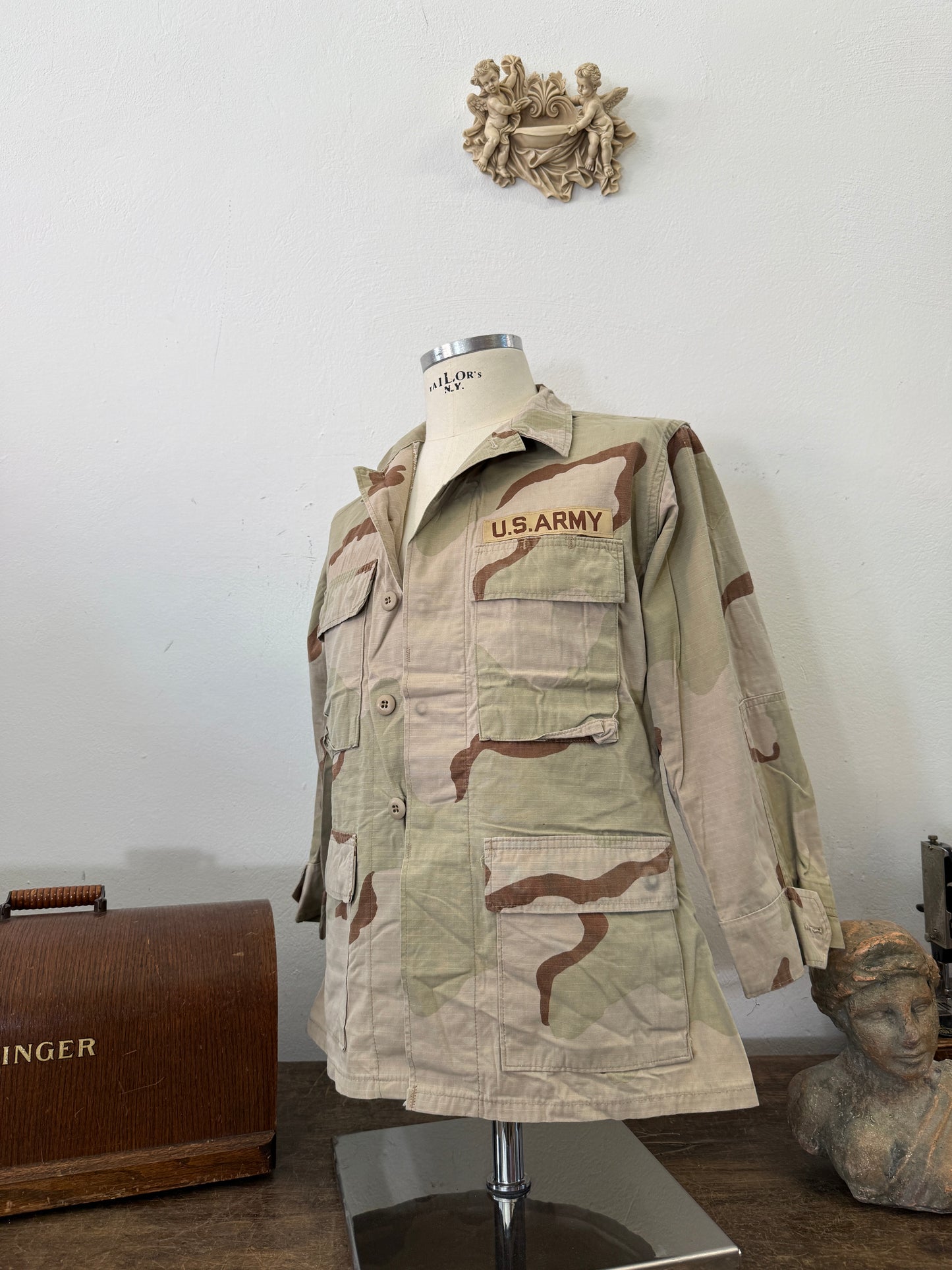 Vintage BDU Camo Jacket Ripstop US Army “S”