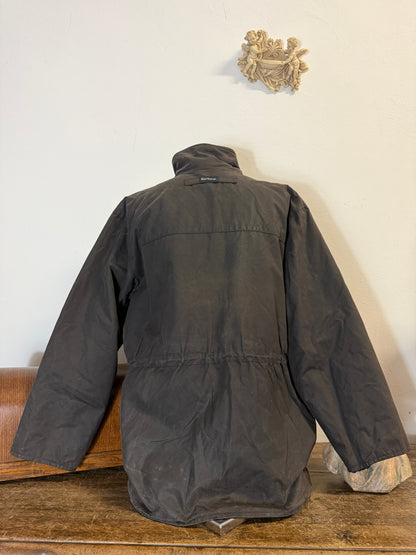 Vintage Black Wax Jacket Barbour Made in England “XL”