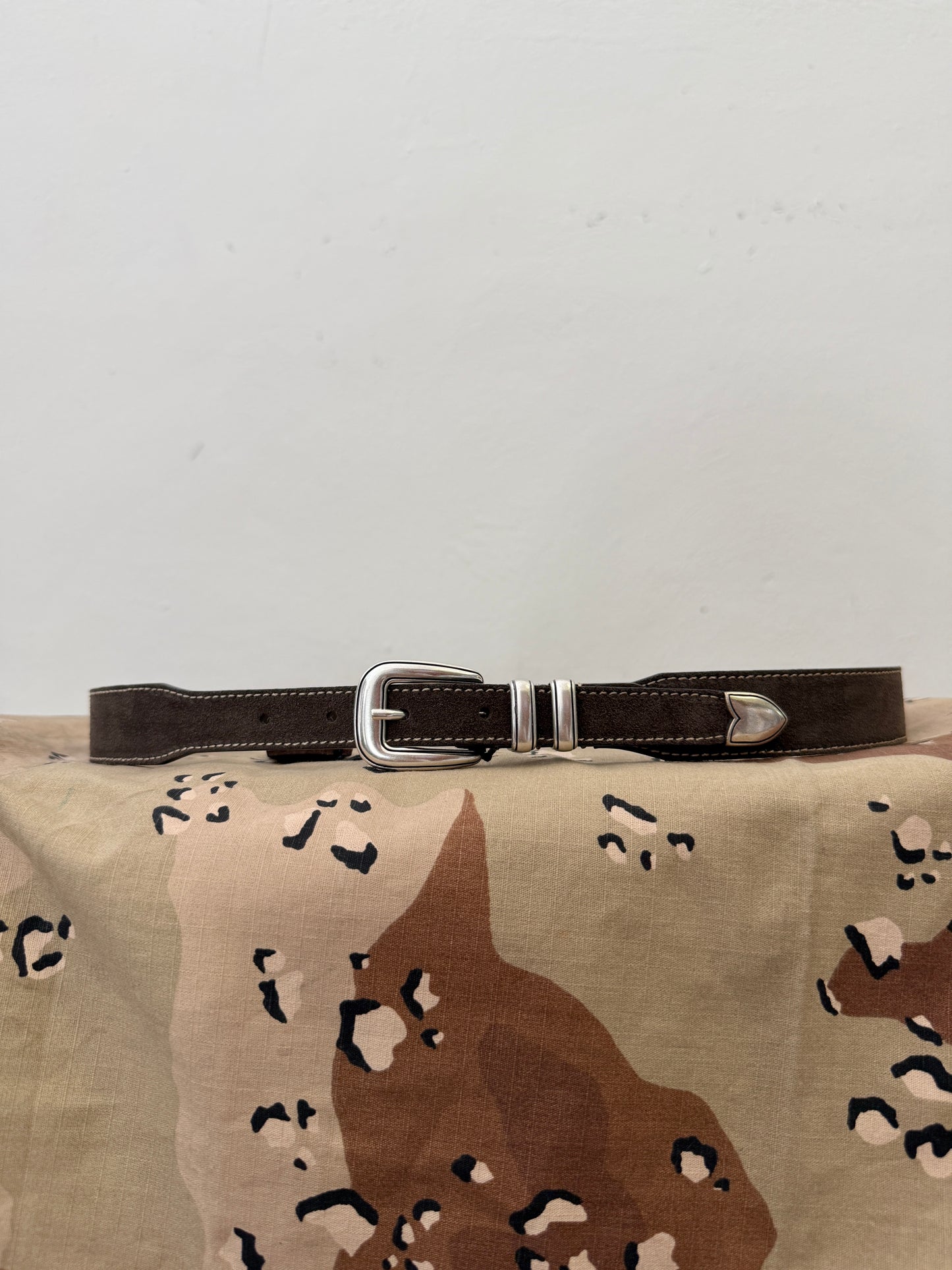 Tom Dark Brown Suede Belt