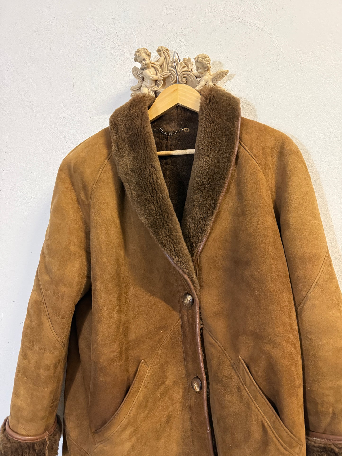 Vintage 80’s Woman Shearling Jacket “L”