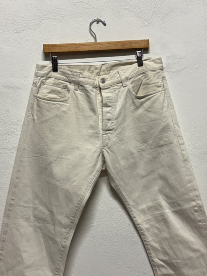 Selvedge Trousers in Japanese Ecru Fabric “W34”