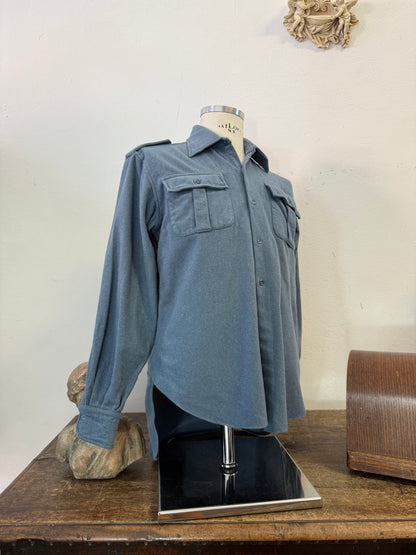 Vintage 60’s Italian Air Force Flannel Shirt “M”