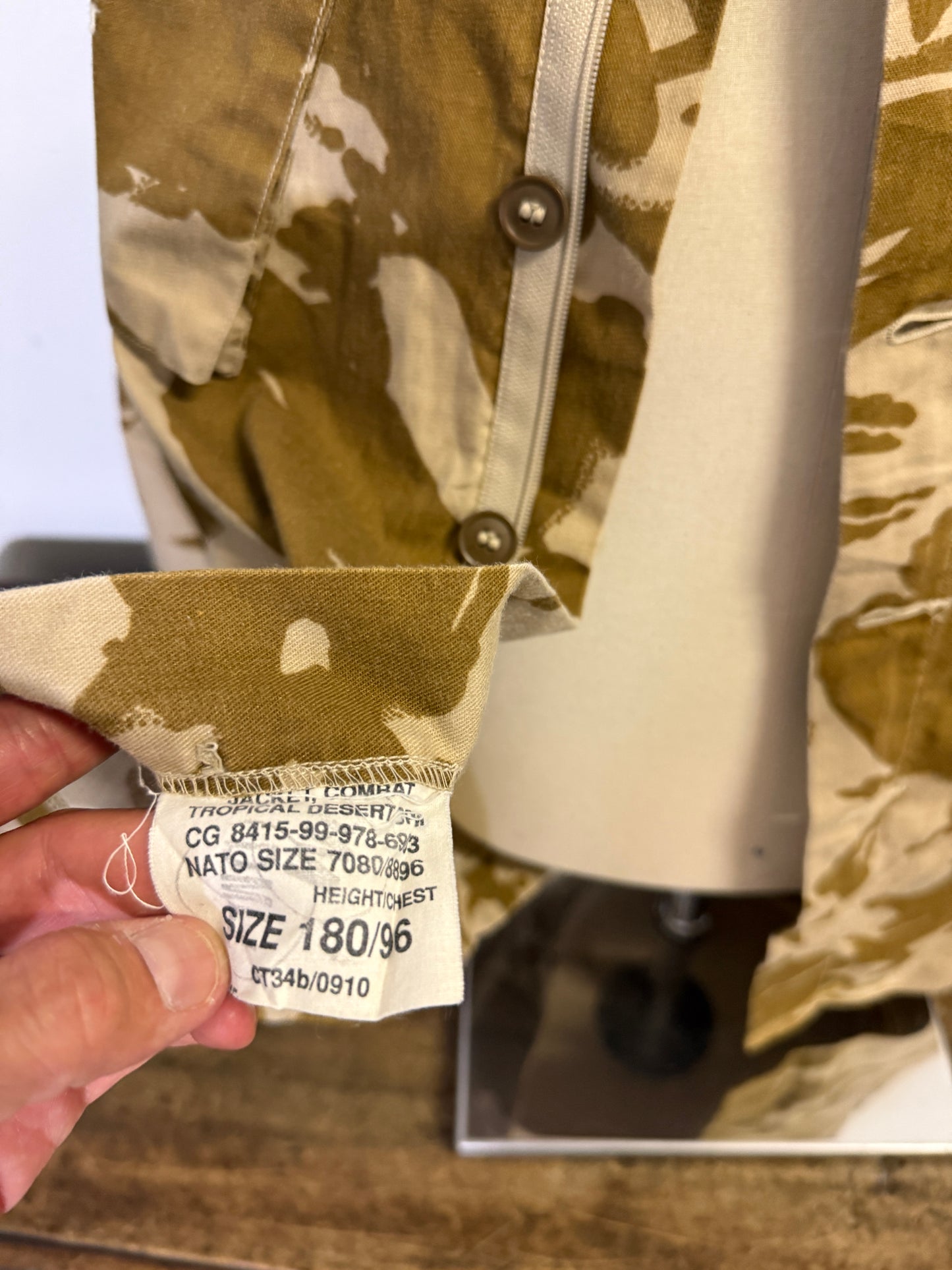 Vintage British Army Camo Jacket “M”
