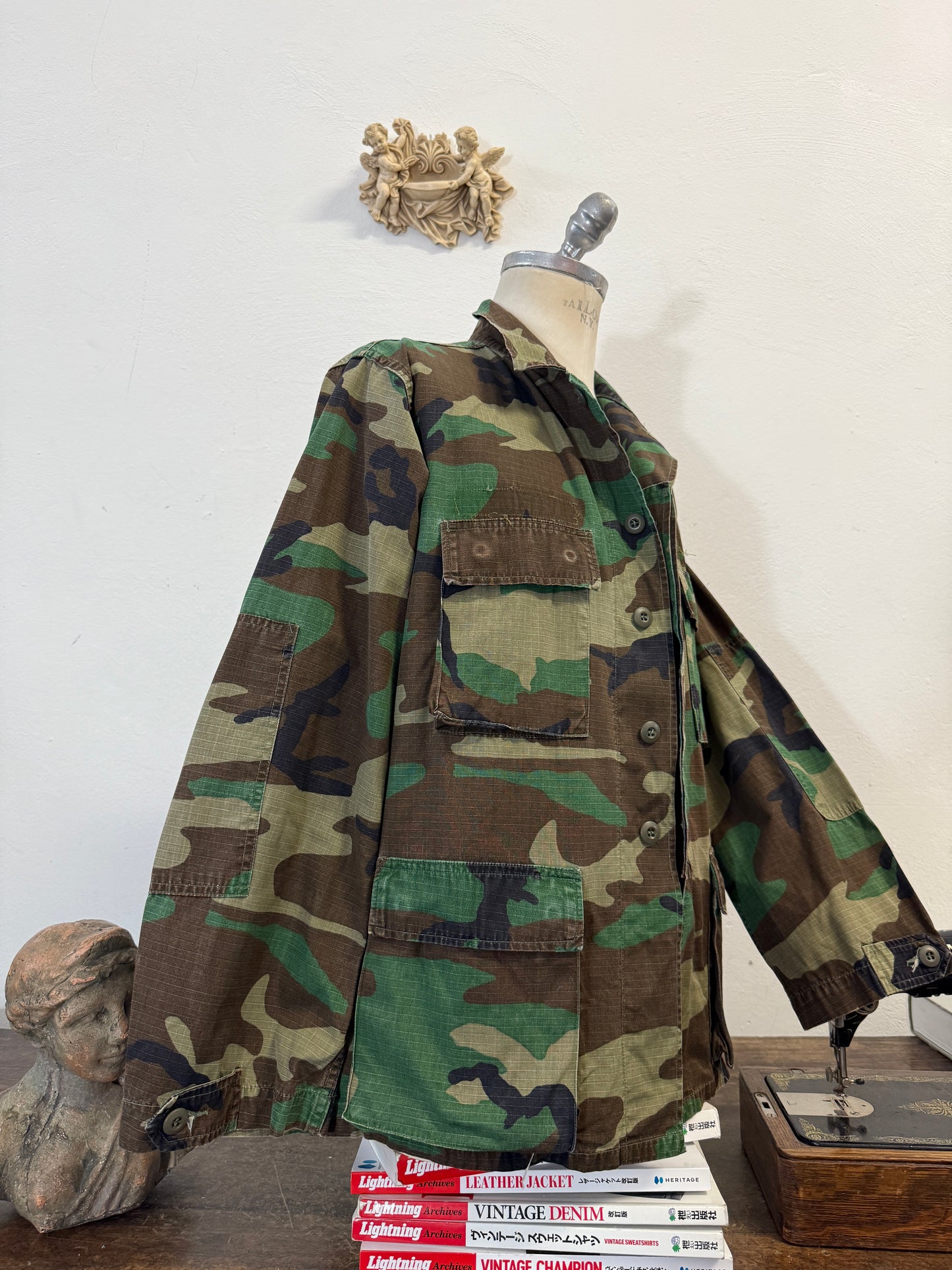 Vintage Woodland Jacket Rip StopUs Army “L”