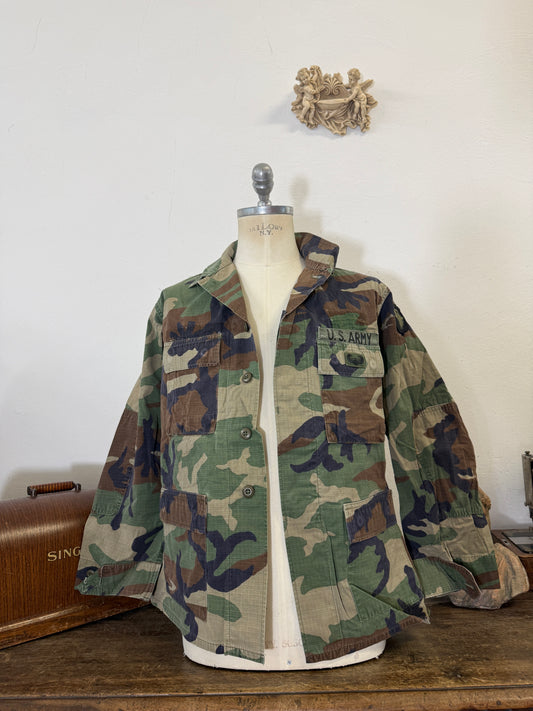 Vintage Woodland BDU Jacket Us Army “M”