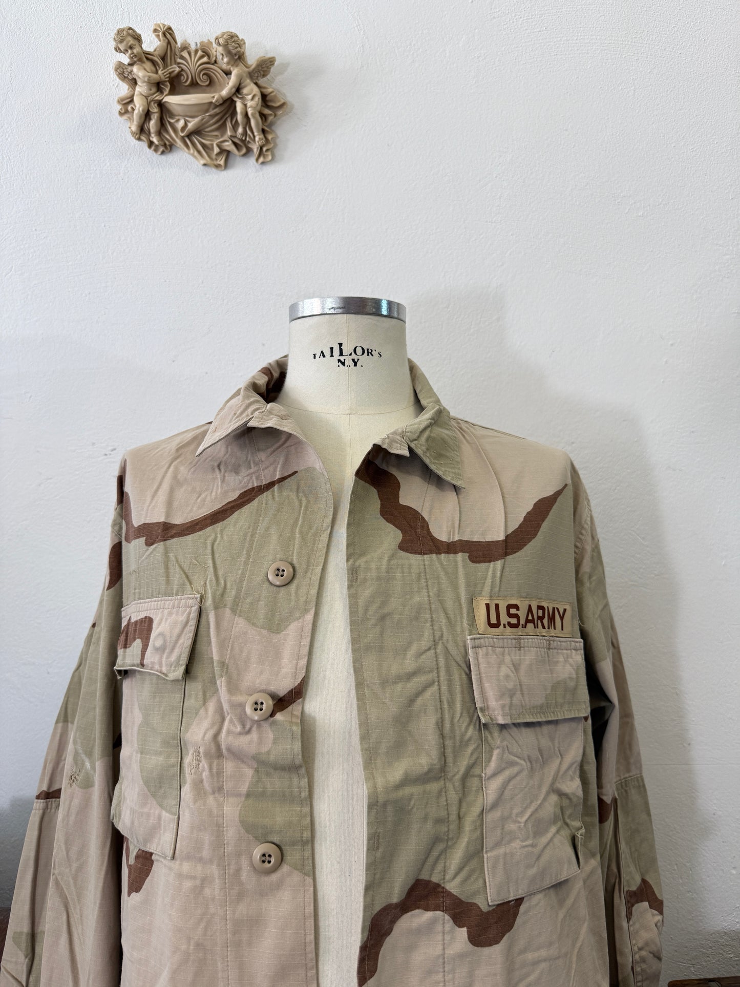 Vintage BDU Camo Jacket Ripstop US Army – XL